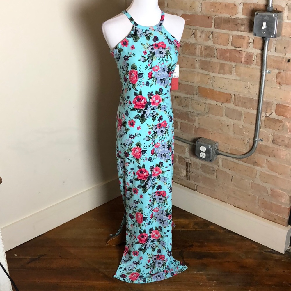 NWT Floral Maxi Dress w/ Slit